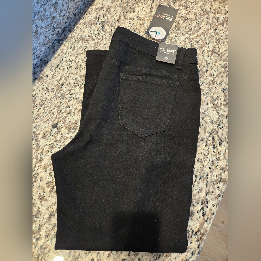 Black Denim Plus Size20 Blue Savvy Jeans